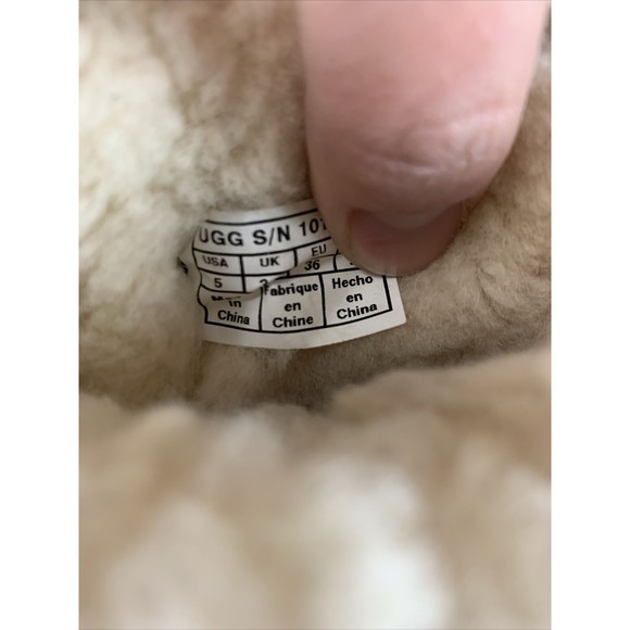 Ugg Boots Womens Brown Multicolor Sequin Sheepskin Lining Size 5 - Picture 7 of 9